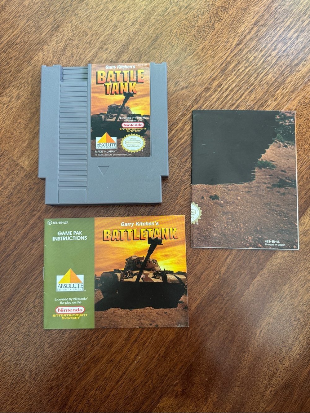 Nintendo Battle Tank NES Cartridge and Manual Set